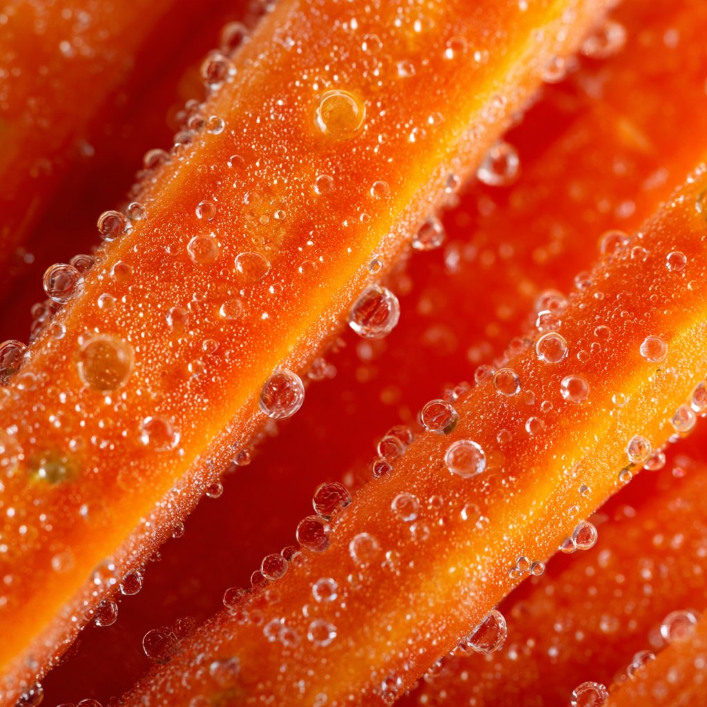 Macro detail of fresh produce